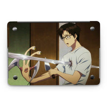 Load image into Gallery viewer, Shinich getting stabbed (Parasyte Macbook Skin
