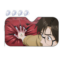 Load image into Gallery viewer, Shinichi stopping a car with Migi  Car Sunshade
