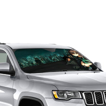 Load image into Gallery viewer, Shinoa, Yu &amp; Yoichi At The Roof  Car Sunshade
