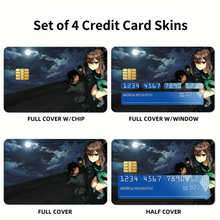 Load image into Gallery viewer, Shinoa, Yu &amp; Yoichi At The Roof  Credit Card Skins (4-in-1 Pack)
