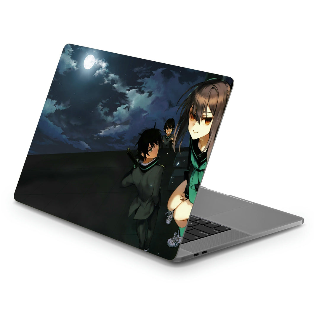 Shinoa, Yu & Yoichi At The Roof  Macbook Skin
