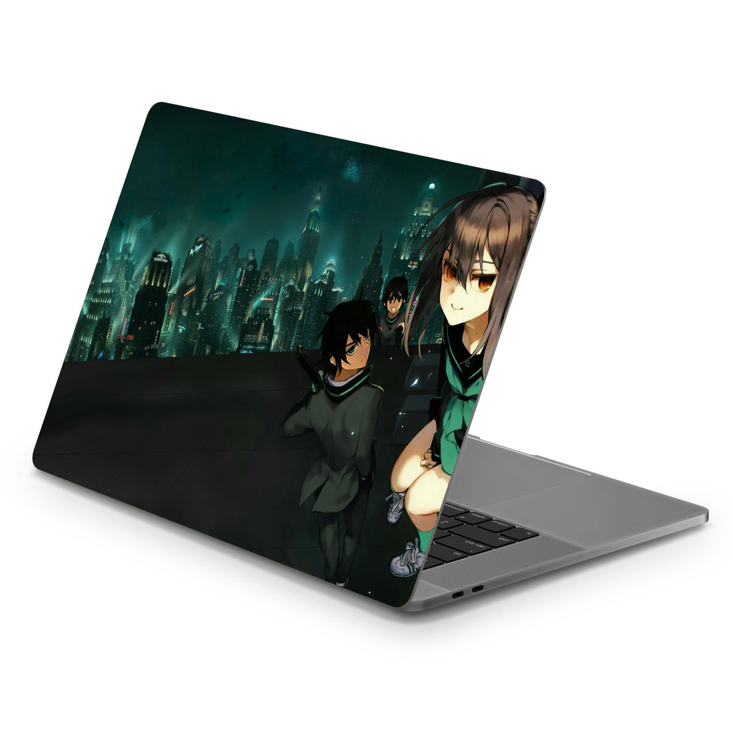 Shinoa, Yu & Yoichi At The Roof  Macbook Skin