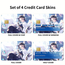 Load image into Gallery viewer, Shinobu Kochou/Kimetsu no Yaiba  Credit Card Skins (4-in-1 Pack)
