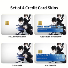 Load image into Gallery viewer, Shinya Kogami And Akane Tsunemori Together Credit Card Skins (4-in-1 Pack)
