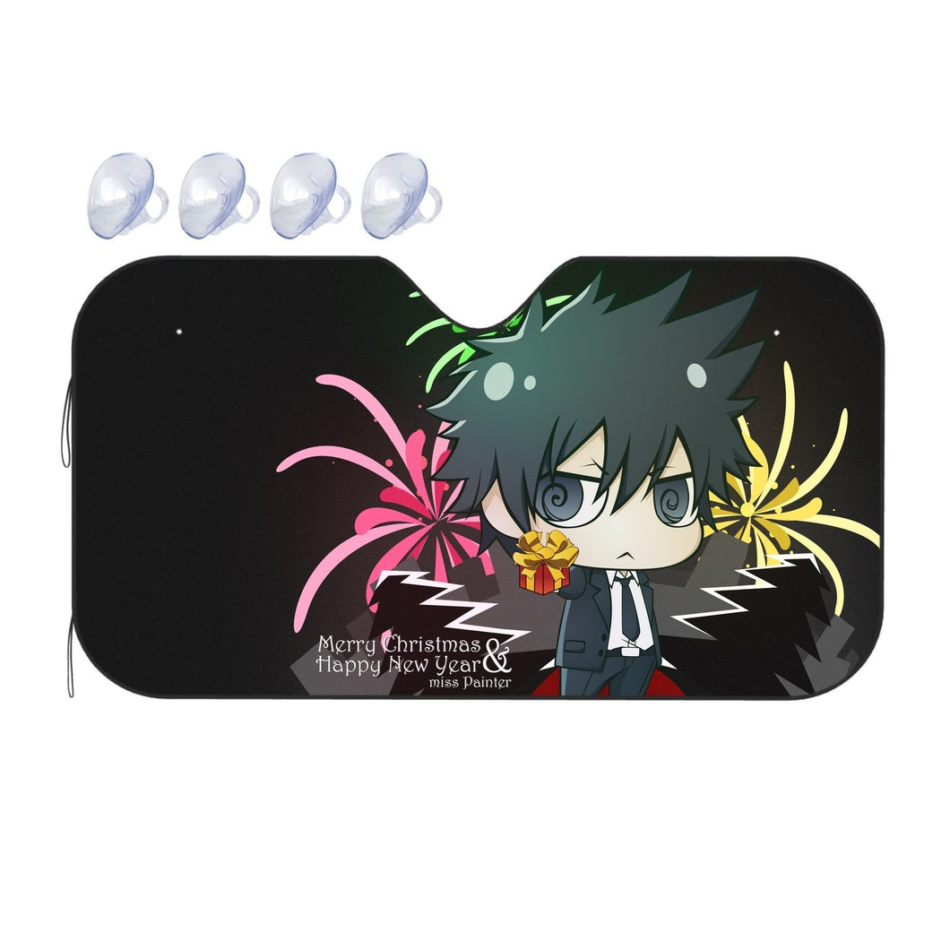 Shinya Kogami chibi  Car Sunshade