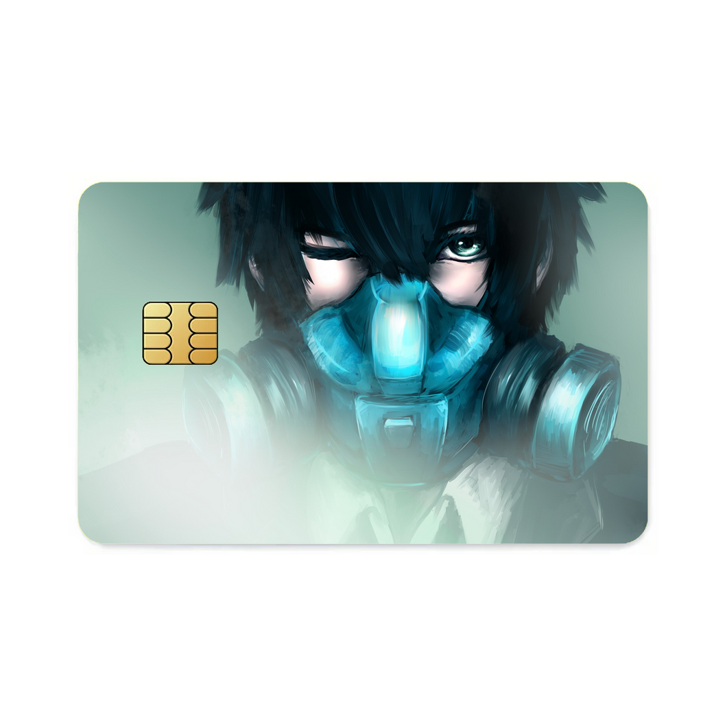 Shinya Kogami wearing Gas Mask  Credit Card Skins (4-in-1 Pack)