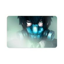 Load image into Gallery viewer, Shinya Kogami wearing Gas Mask  Credit Card Skins (4-in-1 Pack)
