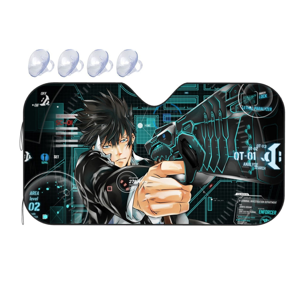 Shinya Kogami With his Dominator  Car Sunshade