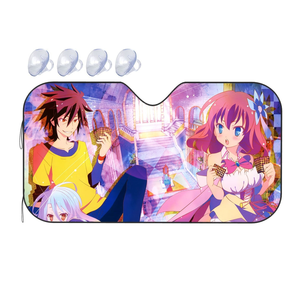 Shiro,Sora and Stephanie  Car Sunshade