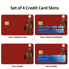 Load image into Gallery viewer, Shirou Kotomine (Fate/Apocrypha) Minimalist  Credit Card Skins (4-in-1 Pack)
