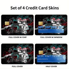 Load image into Gallery viewer, Shokugeki No Soma - Dark Yukihira Souma &amp; Erina Nakiri  Credit Card Skins (4-in-1 Pack)
