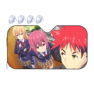 Shokugeki no Soma Erina Nakiri, Soma Yukihira and Hisako Arato Car Sunshade