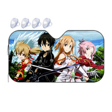 Load image into Gallery viewer, Silica,Kirito,Asuna and Lisbeth Car Sunshade
