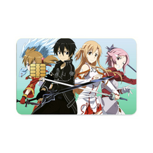 Load image into Gallery viewer, Silica,Kirito,Asuna and Lisbeth  Credit Card Skins (4-in-1 Pack)
