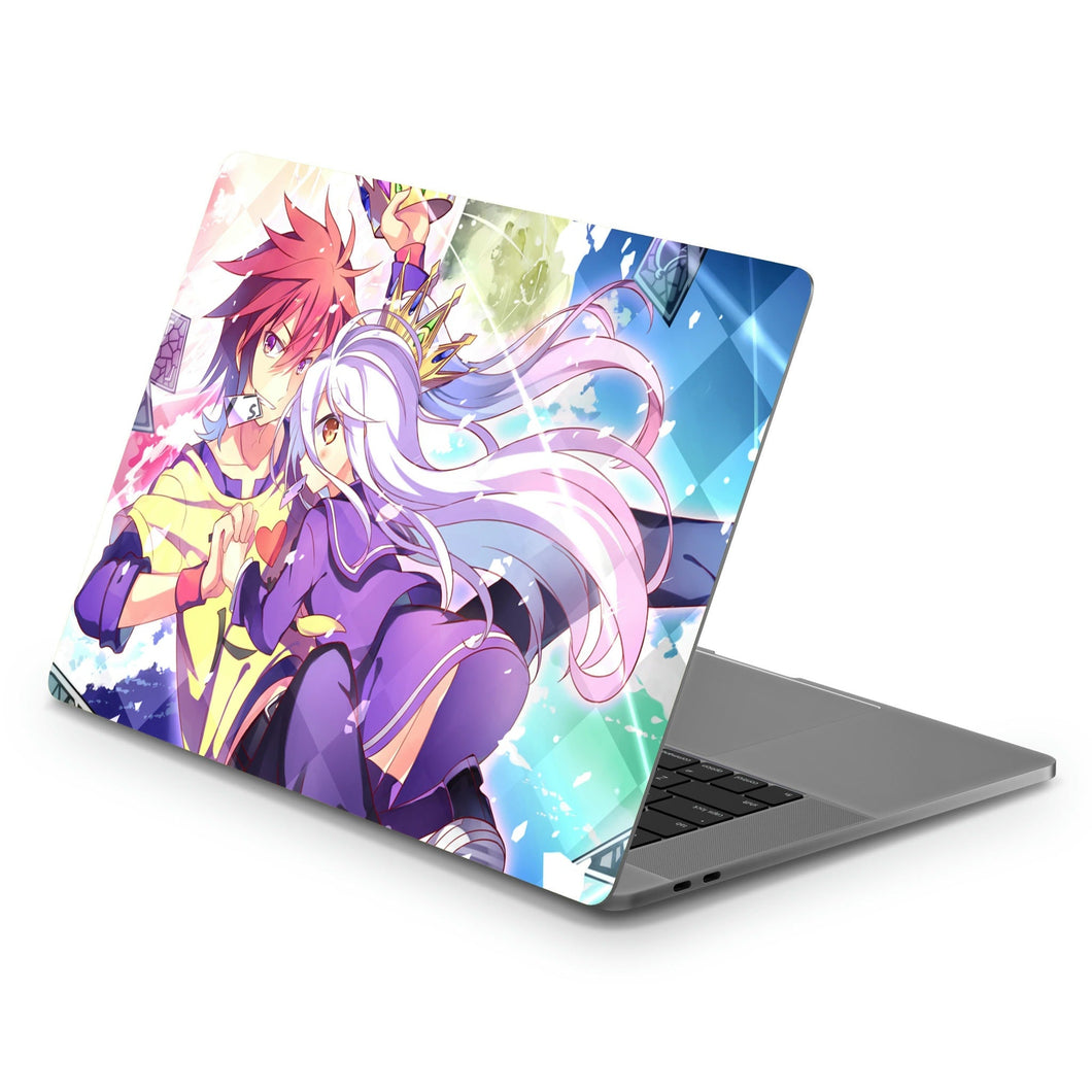 Sora and Shiro  Macbook Skin