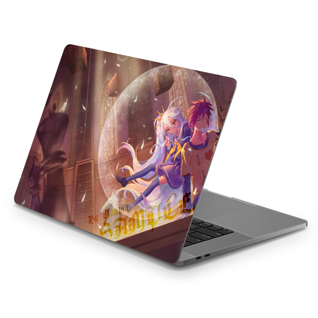 Sora and Shiro  Macbook Skin