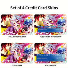 Load image into Gallery viewer, Sora and Shiro (No Game No Life)  Credit Card Skins (4-in-1 Pack)
