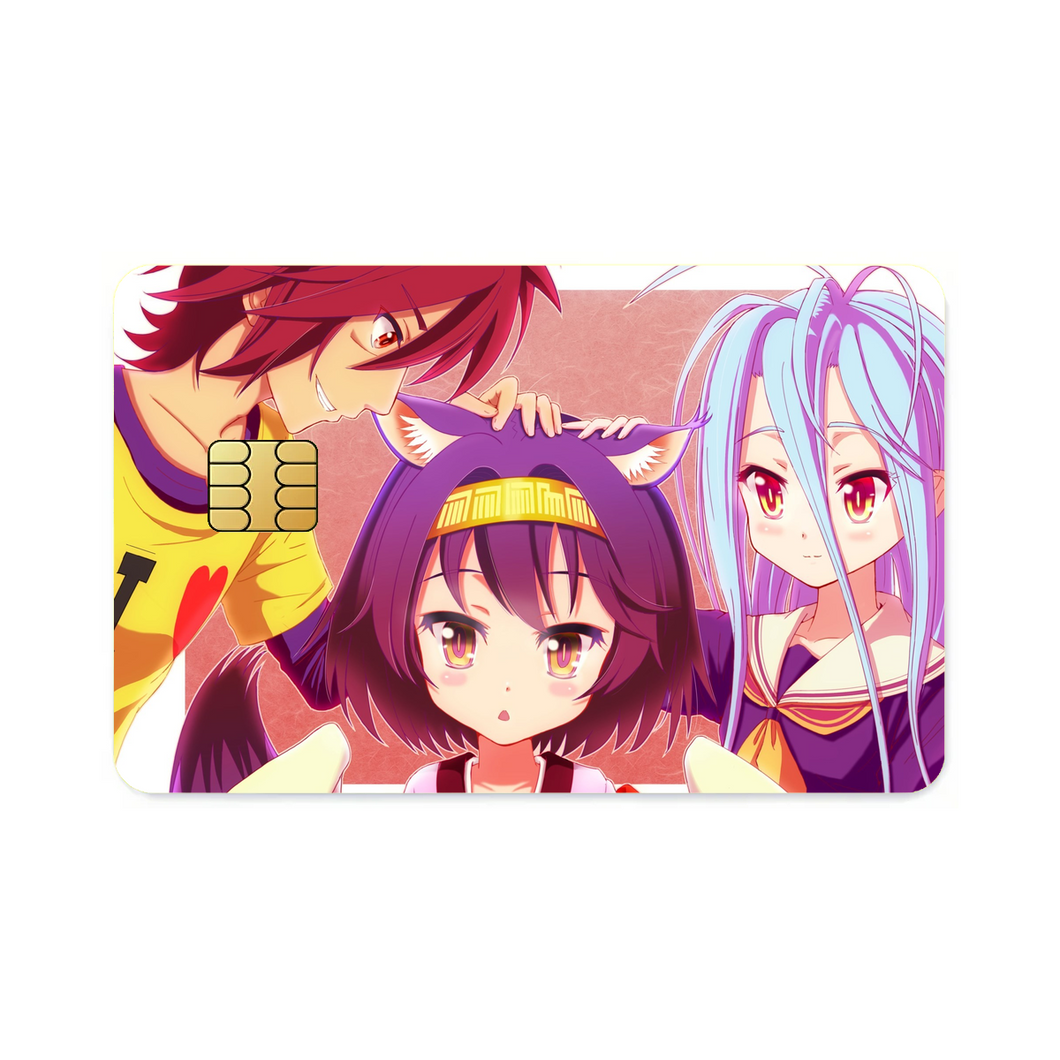 Sora,Shiro and Izuna Credit Card Skins (4-in-1 Pack)