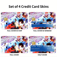 Load image into Gallery viewer, Sora,Shiro,Stephanie and Zell Credit Card Skins (4-in-1 Pack)

