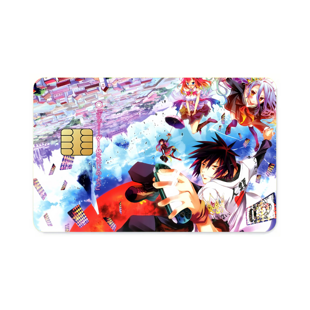 Sora,Shiro,Stephanie and Zell Credit Card Skins (4-in-1 Pack)