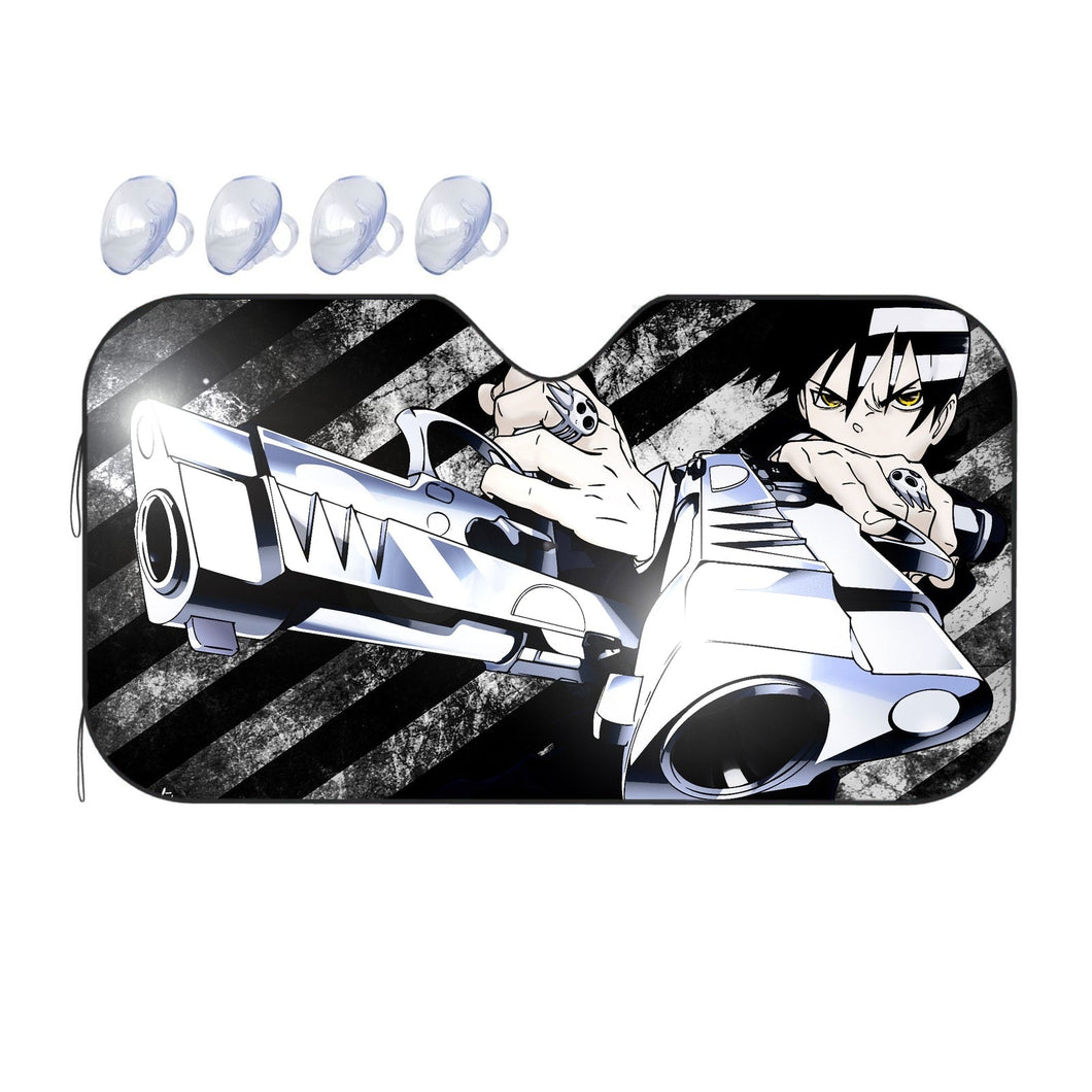 Soul Eater Death The Kid  Car Sunshade