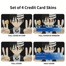 Load image into Gallery viewer, Soul Eater Death The Kid  Credit Card Skins (4-in-1 Pack)
