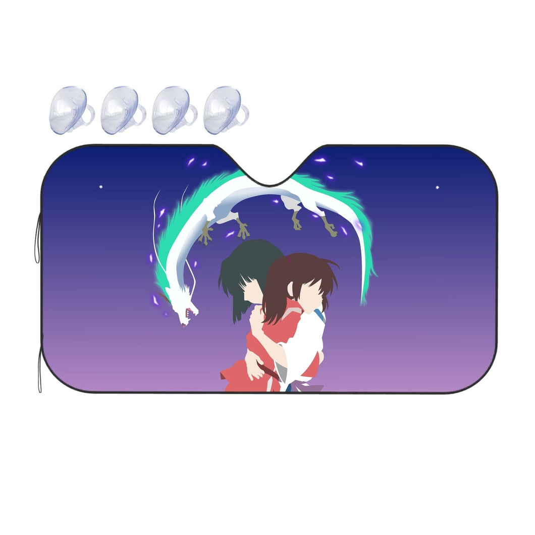 Spirited Away Minimalist  Car Sunshade