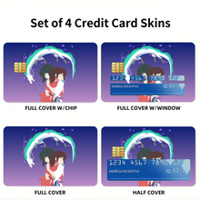 Load image into Gallery viewer, Spirited Away Minimalist  Credit Card Skins (4-in-1 Pack)
