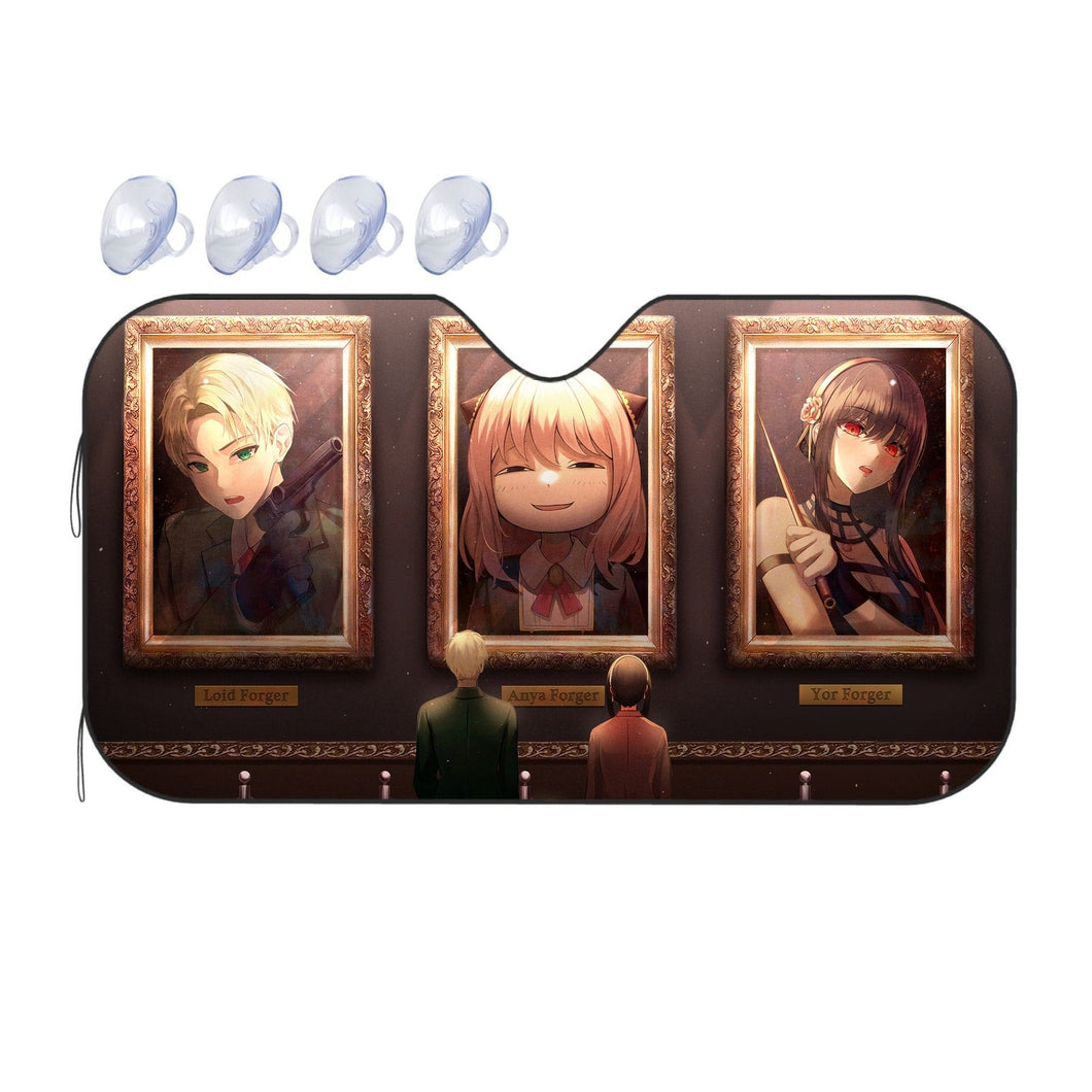 Spy x Family Anya Forger, Loid Forger, Yor Forger  Car Sunshade