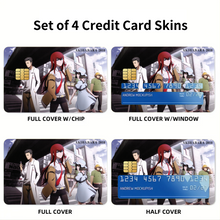 Load image into Gallery viewer, Steins;Gate Kurisu Makise, Mayuri Shiina, Itaru Hashida  Credit Card Skins (4-in-1 Pack)
