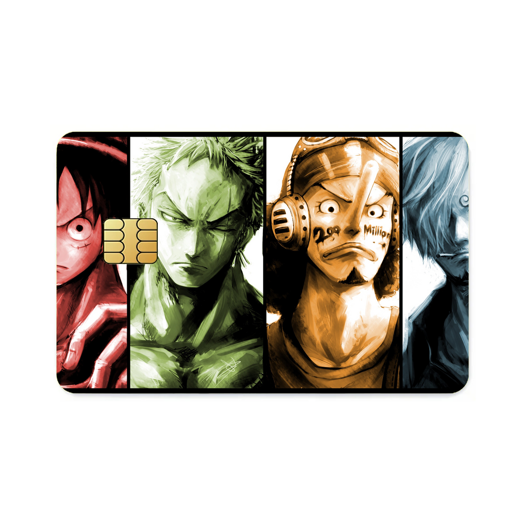 Straw Hats  Credit Card Skins (4-in-1 Pack)