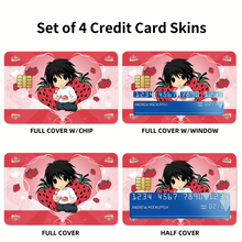 Load image into Gallery viewer, strawberries Credit Card Skins (4-in-1 Pack)
