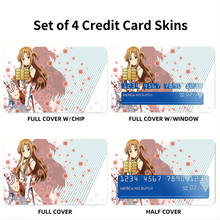 Load image into Gallery viewer, Sword Art Online Asuna Yuuki  Credit Card Skins (4-in-1 Pack)
