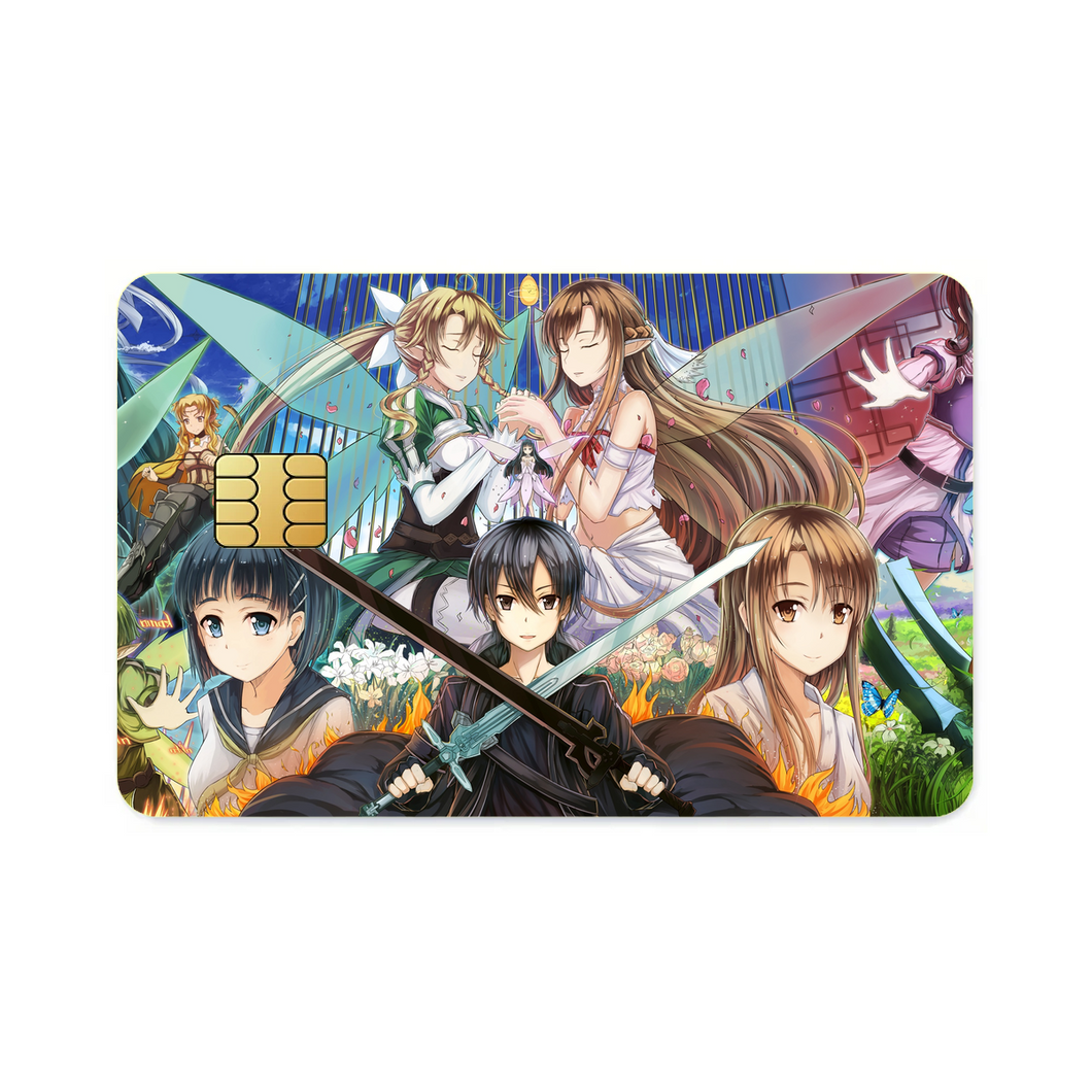 Sword Art Online Asuna Yuuki, Suguha Kirigaya  Credit Card Skins (4-in-1 Pack)