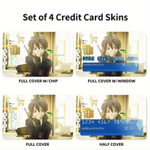 Load image into Gallery viewer, Sword Art Online  Credit Card Skins (4-in-1 Pack)
