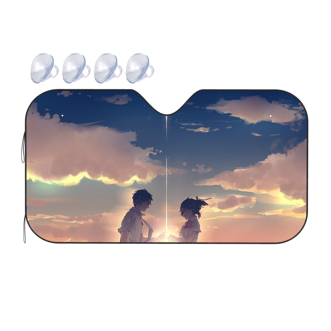 Taki and Mitsuha (Your Name)  Car Sunshade