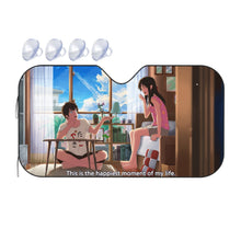 Load image into Gallery viewer, Taki and Mitsuha (Your Name)  Car Sunshade
