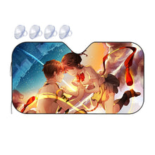 Load image into Gallery viewer, Taki and Mitsuha (Your Name)  Car Sunshade
