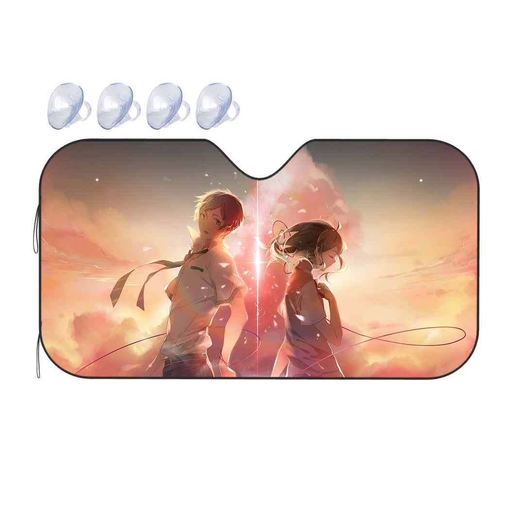 Taki and Mitsuha (Your Name)  Car Sunshade