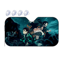 Load image into Gallery viewer, Tanjirou and Nezuko  Car Sunshade
