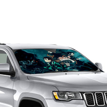 Load image into Gallery viewer, Tanjirou and Nezuko  Car Sunshade
