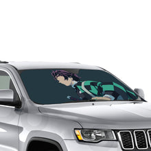 Load image into Gallery viewer, Tanjirou Kamado from Demon Slayer : Kimetsu no Yaibafor Dekstop without logo  Car Sunshade
