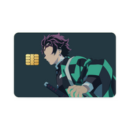 Tanjirou Kamado from Demon Slayer : Kimetsu no Yaibafor Dekstop without logo  Credit Card Skins (4-in-1 Pack)