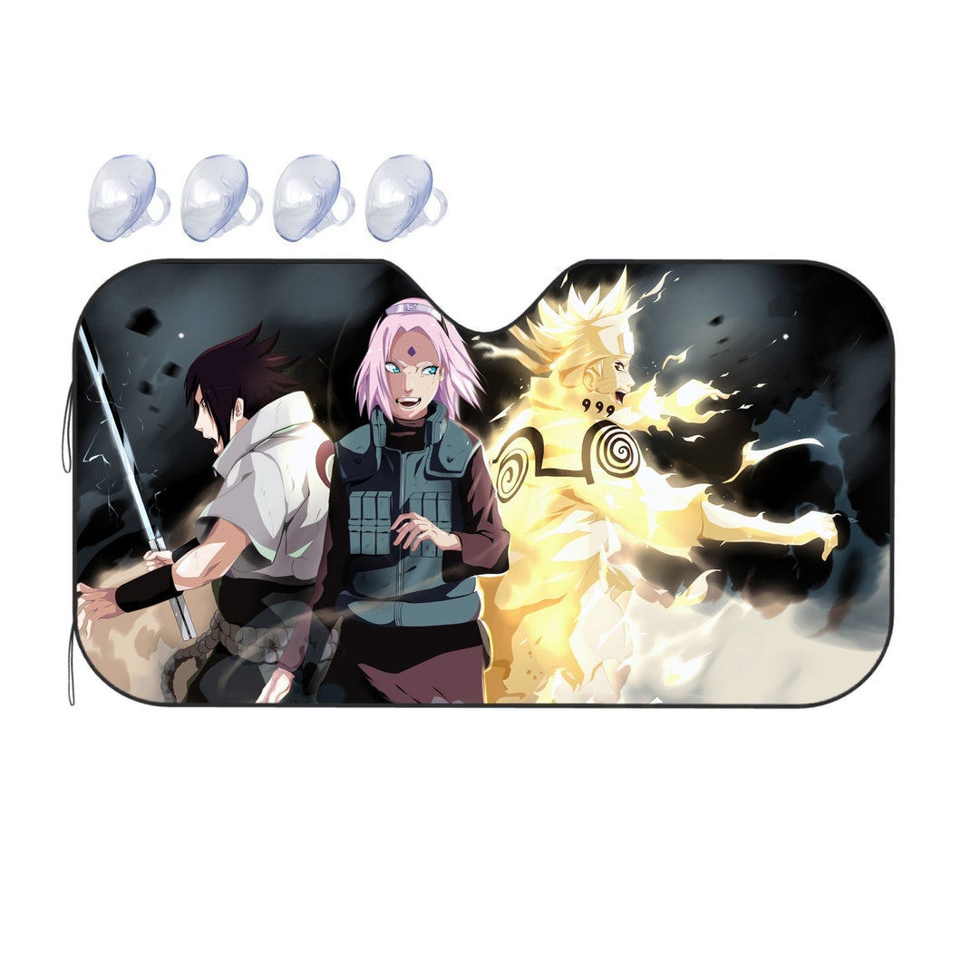 Team 7: Sasuke,Sakura and Naruto  Car Sunshade