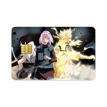 Load image into Gallery viewer, Team 7: Sasuke,Sakura and Naruto  Credit Card Skins (4-in-1 Pack)
