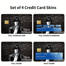 Load image into Gallery viewer, Teru Mikami (Death Note) Credit Card Skins (4-in-1 Pack)
