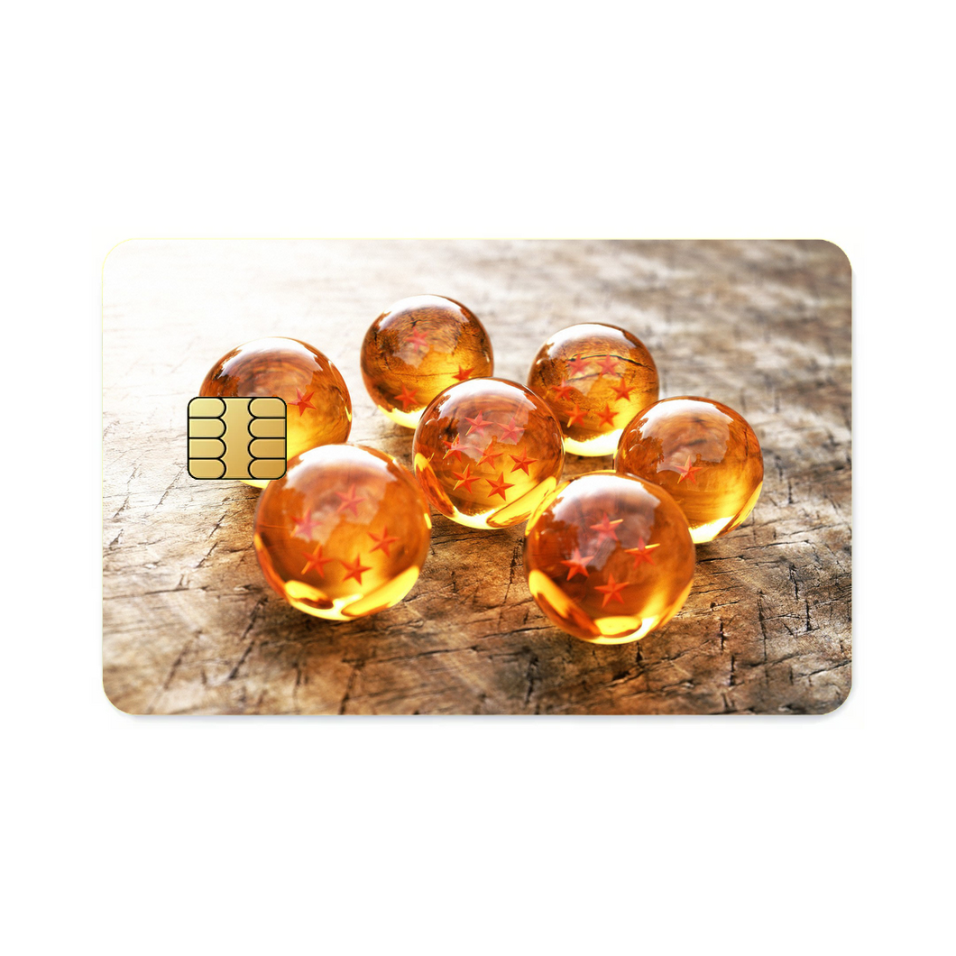 The 7 Dragon Balls Credit Card Skins (4-in-1 Pack)
