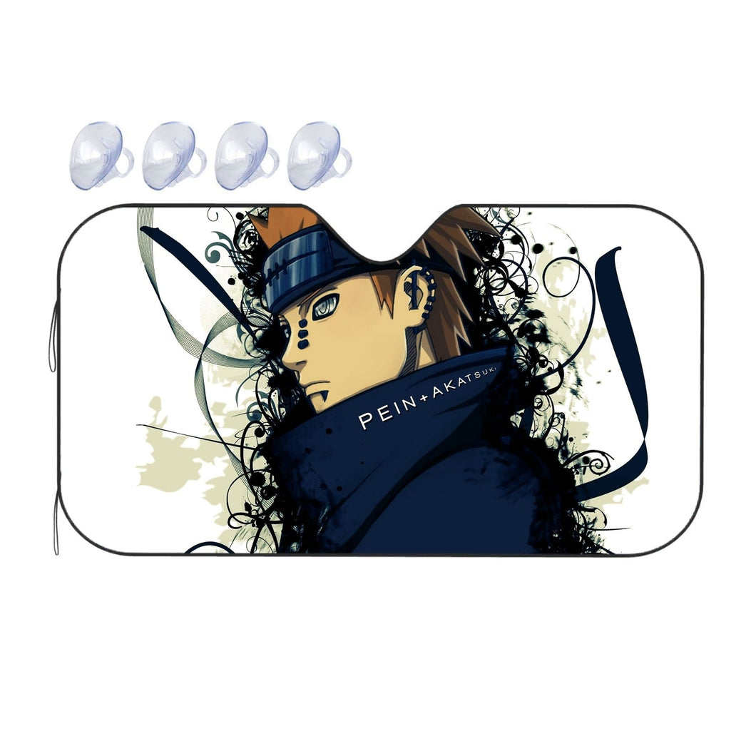 The burden of pain.  Car Sunshade