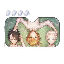 Load image into Gallery viewer, The Promised Neverland Ray, Norman, Emma  Car Sunshade
