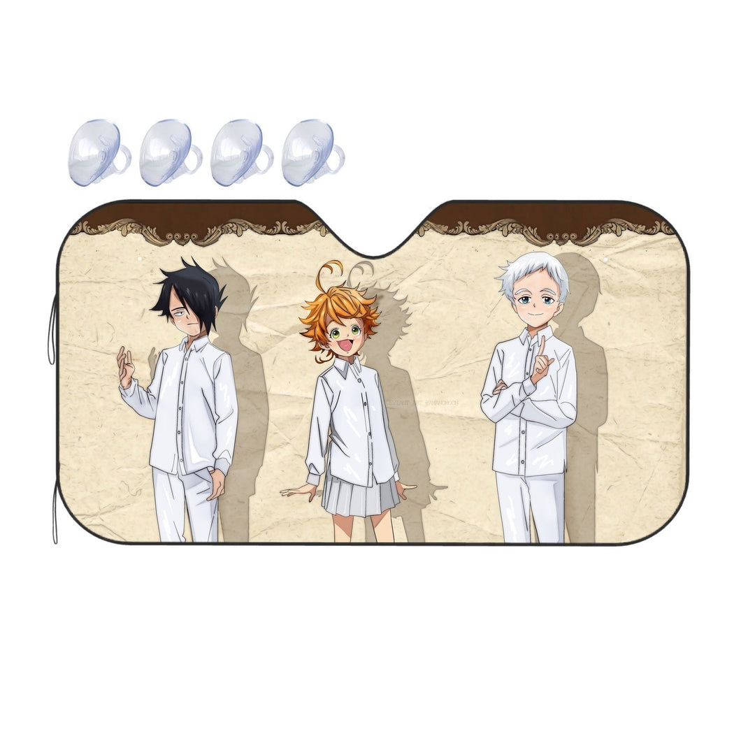 The Promised Neverland Ray, Norman, Emma  Car Sunshade
